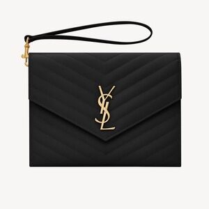 Saint Laurent Cassandre Matelasse Flap Pouch